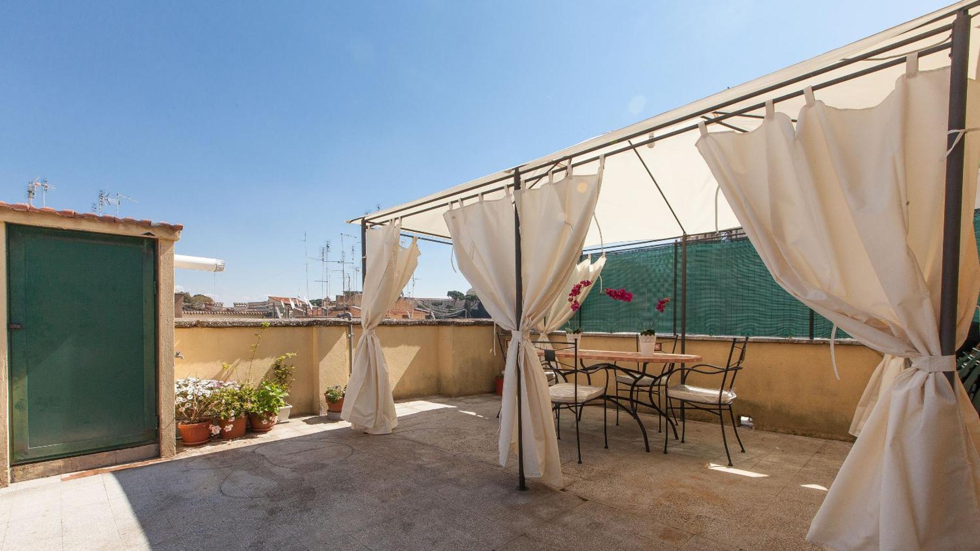 Rental In Rome Vatican View Terrace Exterior photo